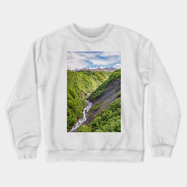 Hurricane Gulch View Crewneck Sweatshirt by andykazie